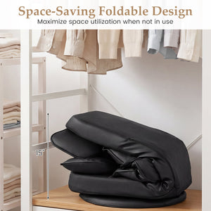 360 Degree Swivel Floor Gaming Chair with 6-Position Adjustable Backrest and Sponge Filling-Black view 8