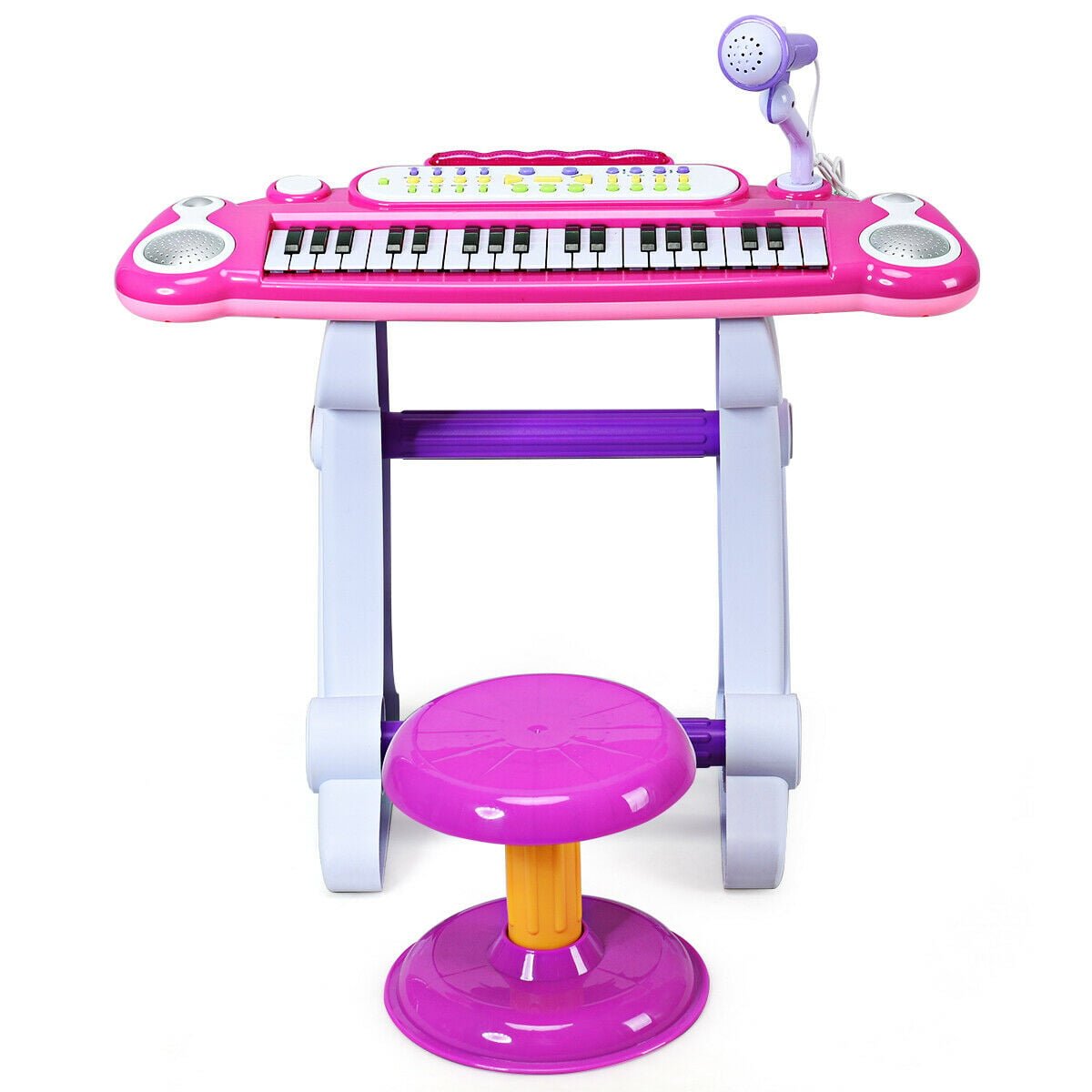 37 Key Electronic Keyboard Kids Toy Piano-Pink view 9