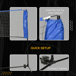 Soozier 10ft Badminton Net, Height Adjustable Outdoor Sports Net with Carry Bag, for Tennis, Pickleball and Volleyball