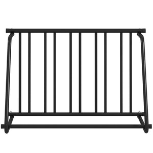 Soozier All-Steel Bike Rack, 45" Bike Stand, 3-Bike Capacity, Single-Side, for Garages Streets Yards Schools