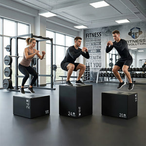 3 In 1 Foam Plyometric Box with 3 Heights and Easy-to-Clean PU Cover-24 Inches view 5