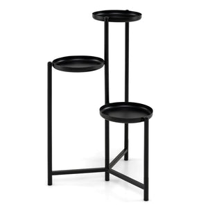 3-Tier Metal Plant Stand Indoor Outdoor Tall Corner Flower Pot Holder Display Rack