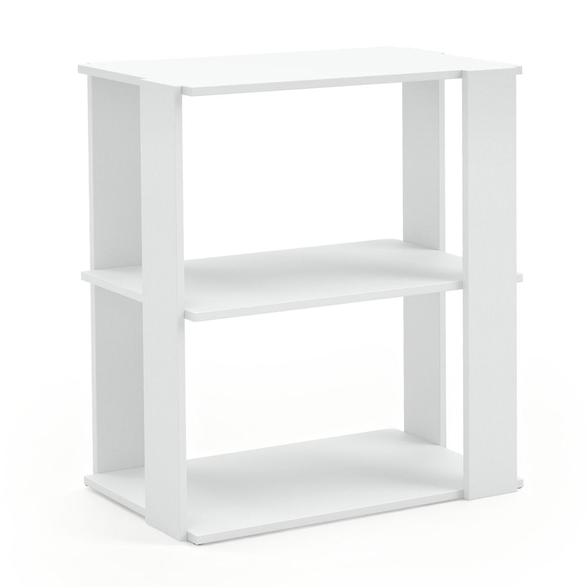 3-Tier Shoe Rack Set of 2 with Stackable Design and Anti-Tipping Device for Closet-White view 4