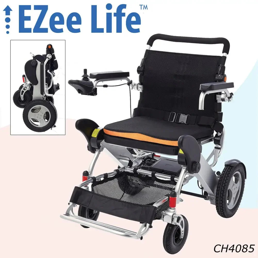 3G Platinum CH4085 Folding Electric Wheelchair, 12" Rear Wheels, 330 lb