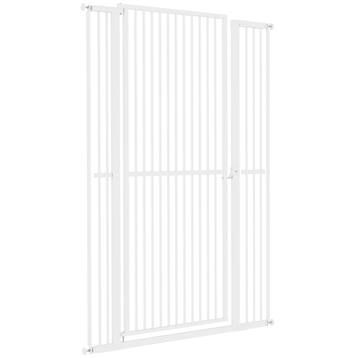 59" Extra Tall Cat Gate, 30"-41" Pet Gate with 2.8" and 5.5" Extensions, for Doorway, Hallway, Stairway – view 8