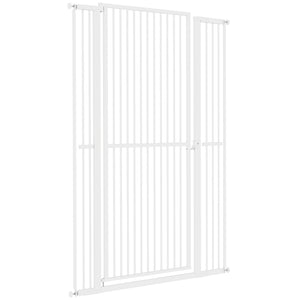59" Extra Tall Cat Gate, 30"-41" Pet Gate with 2.8" and 5.5" Extensions, for Doorway, Hallway, Stairway – view 8