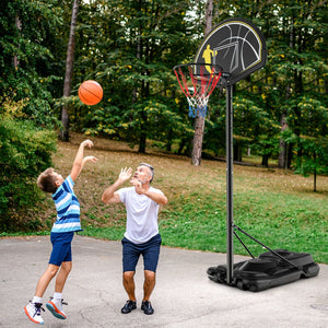 4.25-10 Feet Portable Adjustable Basketball Goal Hoop System view 2