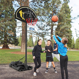 4.25-10 Feet Portable Adjustable Basketball Goal Hoop System view 3