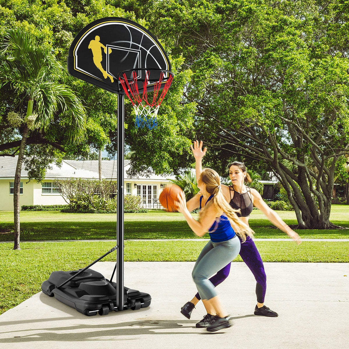 4.25-10 Feet Portable Adjustable Basketball Goal Hoop System view 7