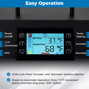4/5 HP Ice Bath Water Chiller for Cold Plunge Tubs with Compressor-Black view 5