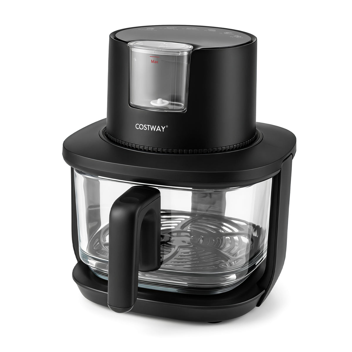4.5L Glass Air Fryer with Steam Frying Mode-Black view 5