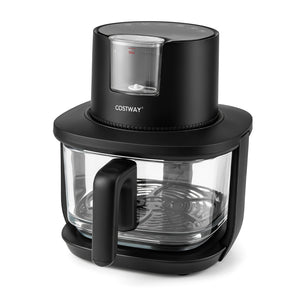4.5L Glass Air Fryer with Steam Frying Mode-Black view 5