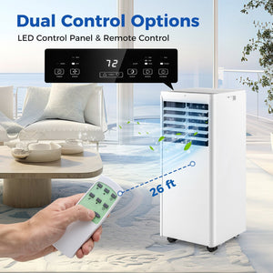 4-in-1 8000 BTU Portable Air Conditioner with Fan and Dehumidifier view 6