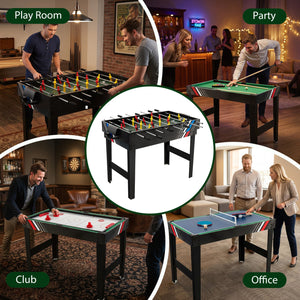 4-in-1 Multi Game Table with Pool Billiards view 8