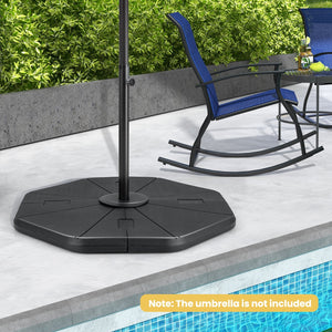4-Piece Fillable Umbrella Base Stand for Garden Yard Poolside view 3
