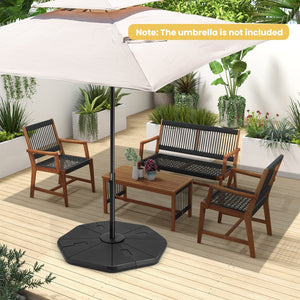 4-Piece Fillable Umbrella Base Stand for Garden Yard Poolside view 6