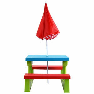 Kids Picnic Folding Table and Bench with Umbrella view 8