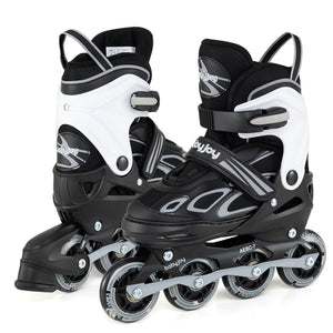 4 Sizes Adjustable Blade Roller with Light-up Wheels for Youth-Black view 4