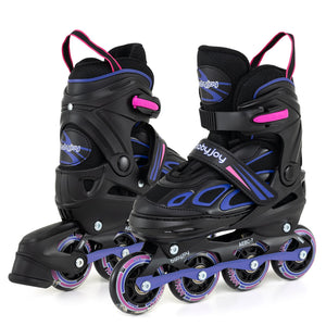 4 Sizes Adjustable Blade Roller with Light-up Wheels for Youth-Purple view 4