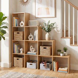 4-Tier Bookshelf with 2 Anti-Tipping Kits for Home Office-Natrual view 3