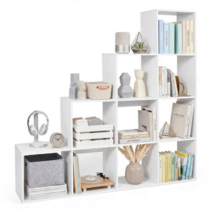 4-Tier Bookshelf with 2 Anti-Tipping Kits for Home Office-White view 4