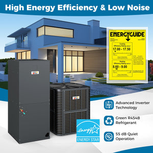 4 to 5 Ton 17-17.5 SEER2 Ultra-Low Temperature​ Heat Pump System (Operates down to -20℃) view 3