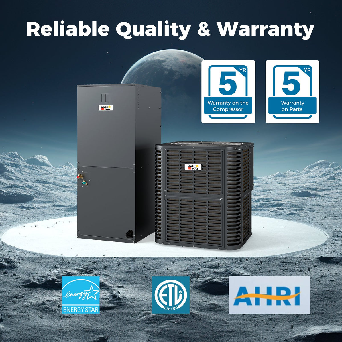 4 to 5 Ton 17-17.5 SEER2 Ultra-Low Temperature​ Heat Pump System (Operates down to -20℃) view 9