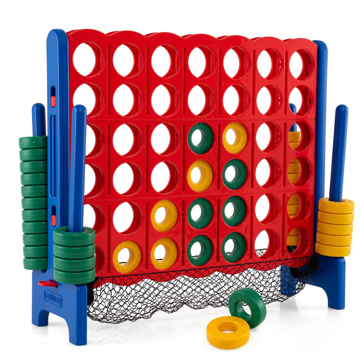 4-to-Score Giant Game Set with Net Storage-Blue