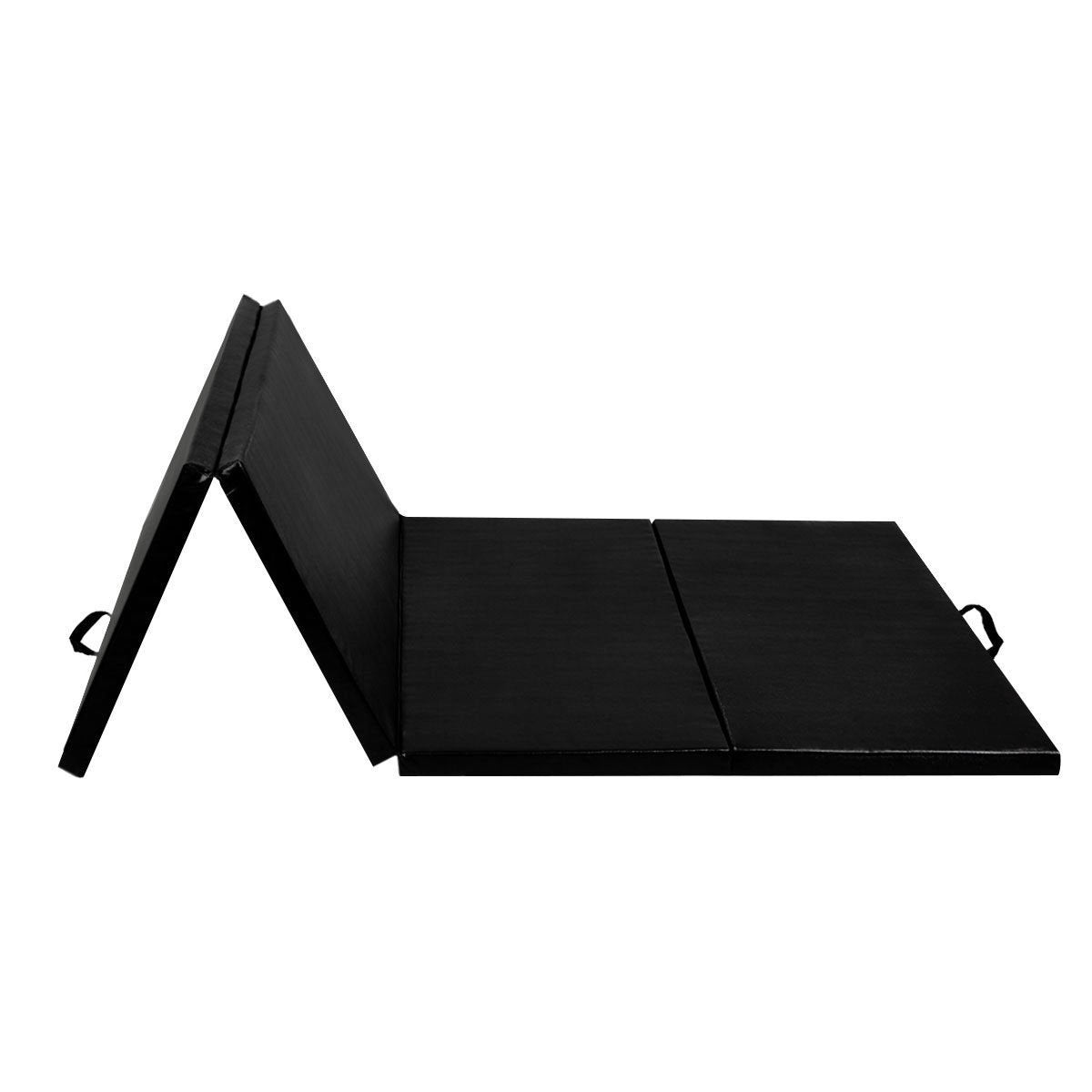 4' x 8' x 2 Inch Folding Panel Exercise Gymnastics Mat-Black