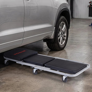 40 inches 2-in-1 Mechanic Creeper & Z-Seat with 6 Swivel CastersBlack view 5