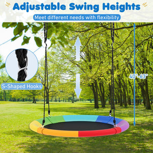 40 Inch Flying Saucer Tree Swing Outdoor Play for Kids view 9