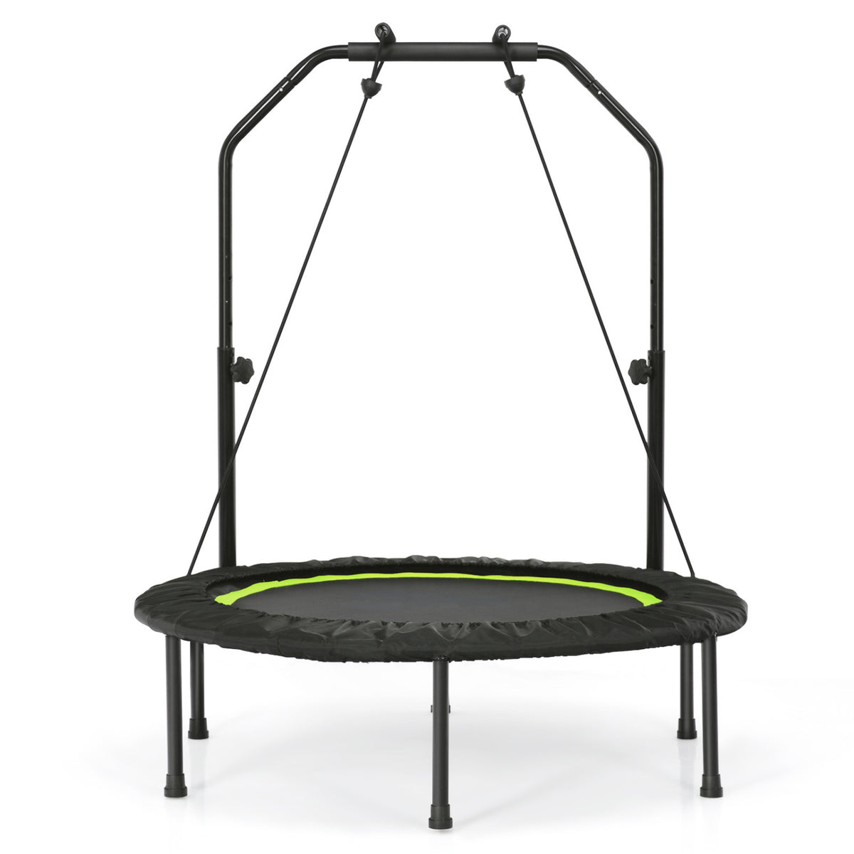 40 Inch Fitness Trampoline for Adults with 2 Resistance Bands-Green