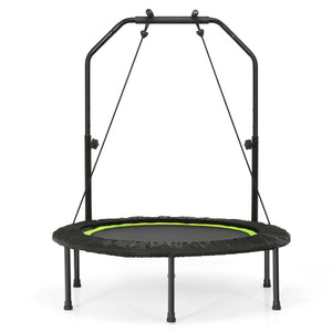 40 Inch Fitness Trampoline for Adults with 2 Resistance Bands-Green