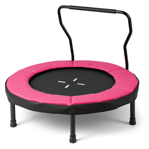 40 Inch Trampoline for Kids Indoor Outdoor Fitness Trampoline-Pink view 3