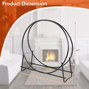 40-inch Tubular Steel Firewood Storage Rack view 5