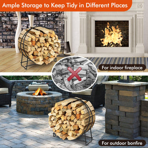 40-inch Tubular Steel Firewood Storage Rack view 7