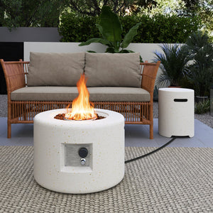 40 000 BTU Fire Pit Table Set with Hideaway Tank Holder view 3