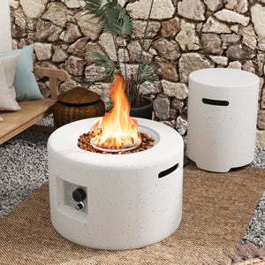 40 000 BTU Fire Pit Table Set with Hideaway Tank Holder view 6