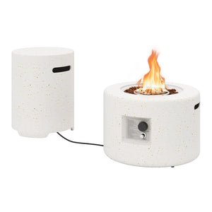 40 000 BTU Fire Pit Table Set with Hideaway Tank Holder view 4