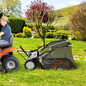 42 Inch Tow-Behind Lawn Sweeper with 26/27 Cu.FT Hopper Bag view 2