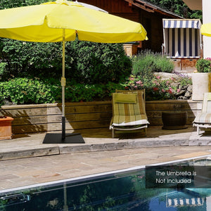 42 LBS Weighted 25 Inch Square Patio Umbrella Base view 2