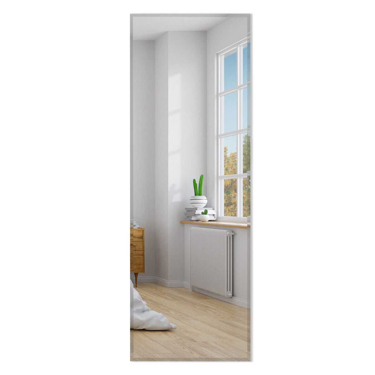 43 x 15 Inch Wall Mounted Frameless Full Length Mirror view 4