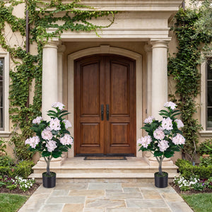 43.5 inches Artificial Hydrangea Tree 2 Pack-Pink view 2
