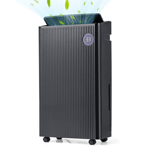 4500 Sq. Ft 57 Pint Quiet Dehumidifier for Basement with 4 Modes-Black view 3
