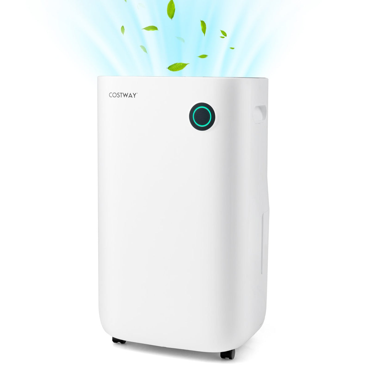 4500 Sq. Ft Dehumidifier with 5 Modes and 3-Color Indicator Light-White view 4