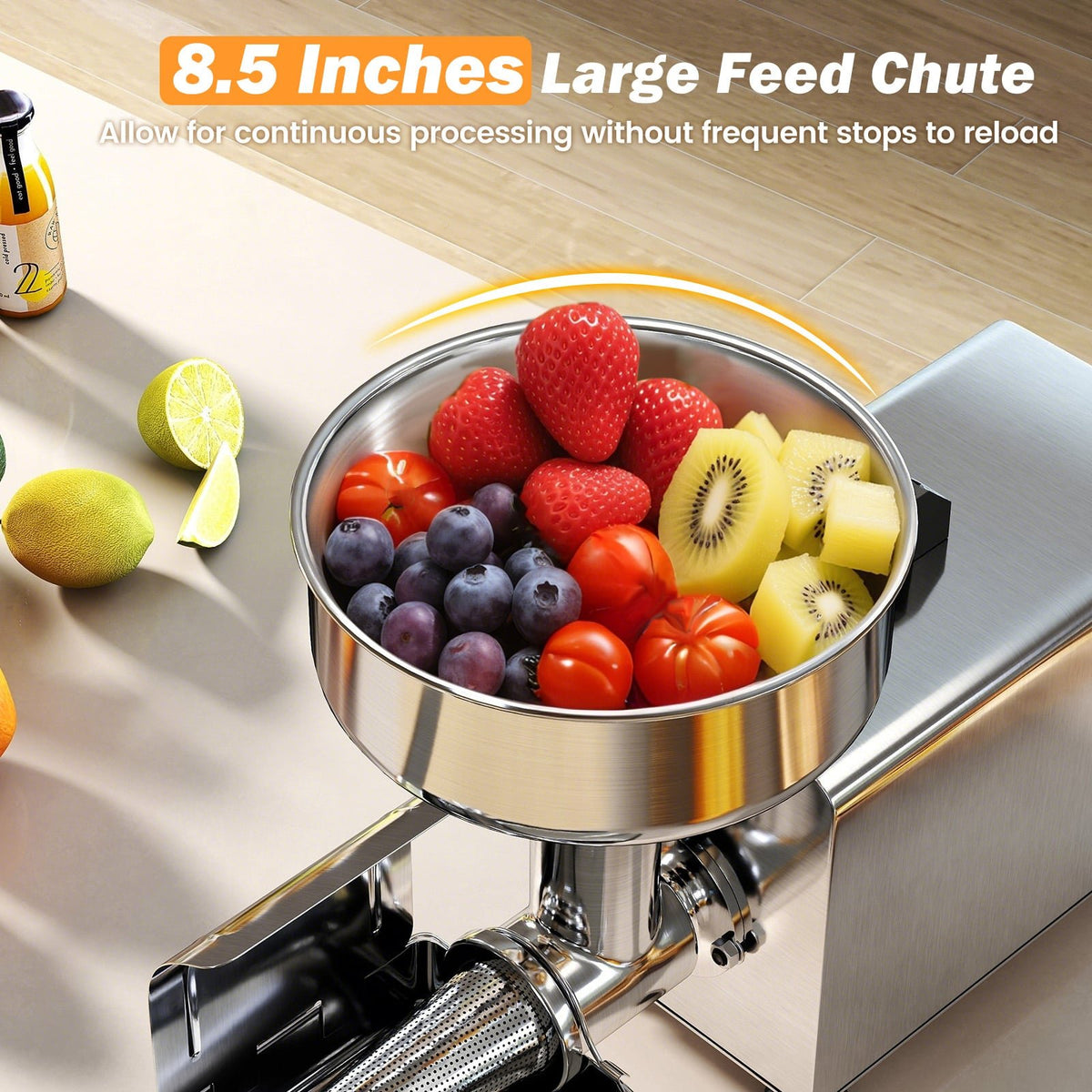 450W Electric Tomato Strainer Commercial Grade Food Mill Stainless Steel Sauce Maker view 6