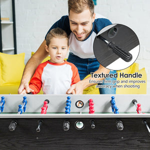 48 Inch Competition Sized Home Recreation Wooden Foosball Table-Black view 8