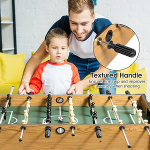48 Inch Competition Sized Home Recreation Wooden Foosball Table-Brown view 7