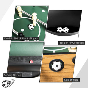 48 Inch Competition Sized Home Recreation Wooden Foosball Table-Brown view 8