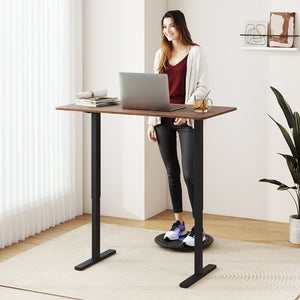48 Inch x 24 Inch Ergonomic Electric Standing Desk with 3 Memory Settings for Home Office-Rustic Brown view 7